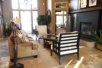 Fireplace Lounge Fireplace Lounge at The Lusitano Apartments, Spokane - Photo Gallery 6