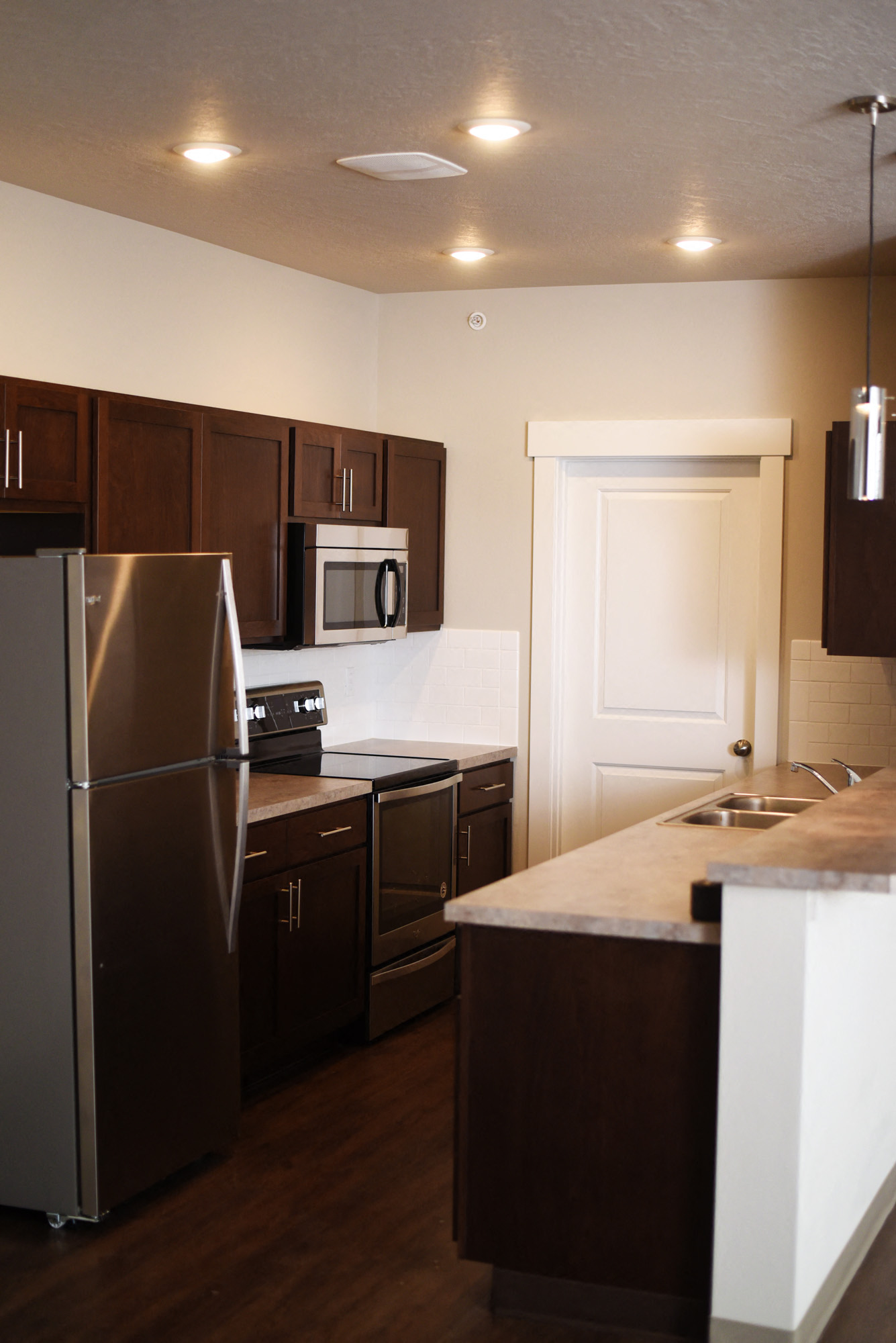 Fully-Equipped Kitchens at The Brix Apartments, Washington