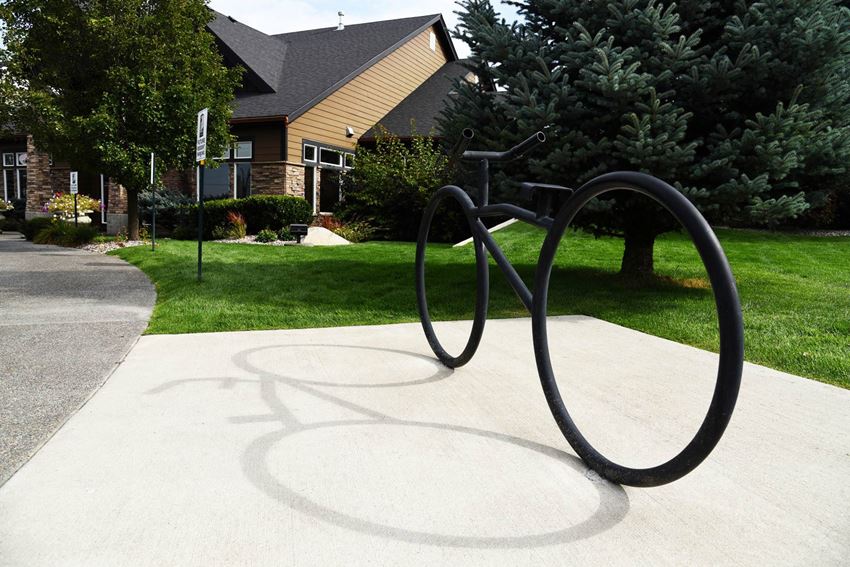 Bike Stand Bike Stand at The Reserve At Shelley Lake Apartments, Spokane Valley
