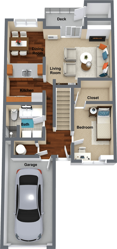 1 bedroom 1 bathroom with garage at Graymayre Crossing Apartments, Spokane, 99208
