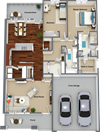 Bay Roan Floor Plan Bay Roan Floor Plan 1,495 Sq.Ft. at StoneHorse at Wandermere, Spokane, 99208