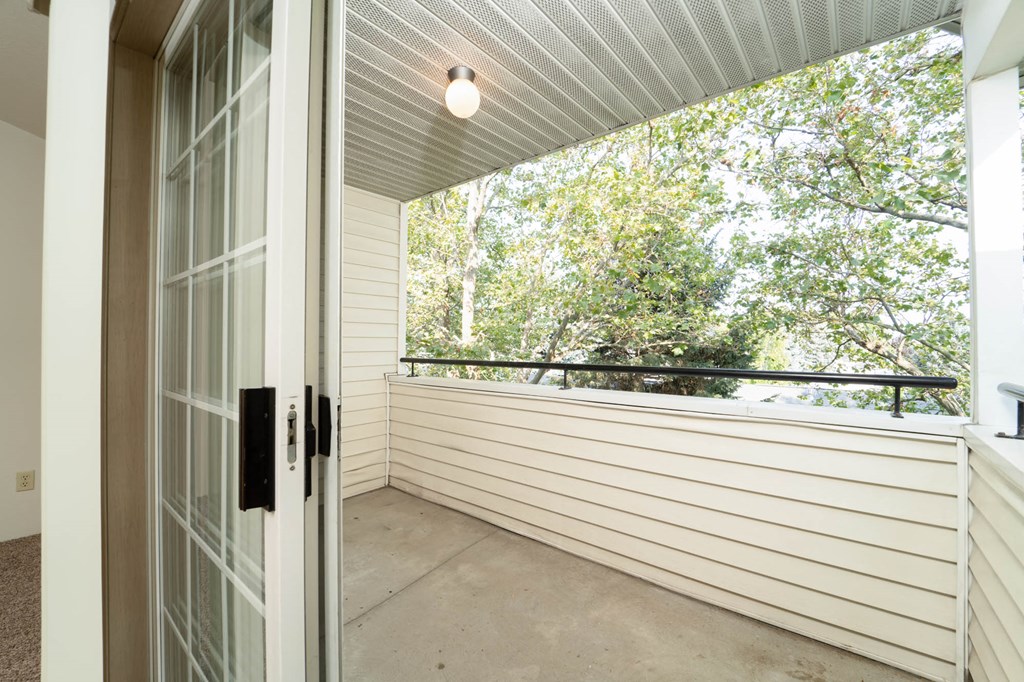 Balcony view at Morning Glory Circle Apartments, Washington, 99208