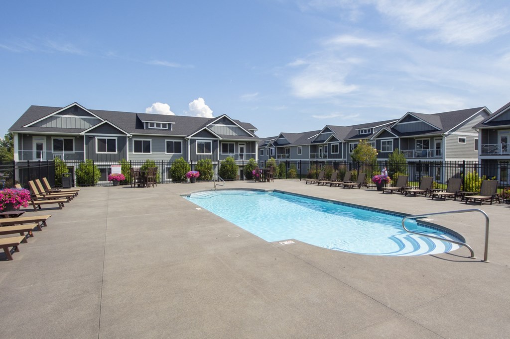 take a dip in our resort style swimming pool take a dip in our resort style swimming pool at The Brix Apartments, Washington