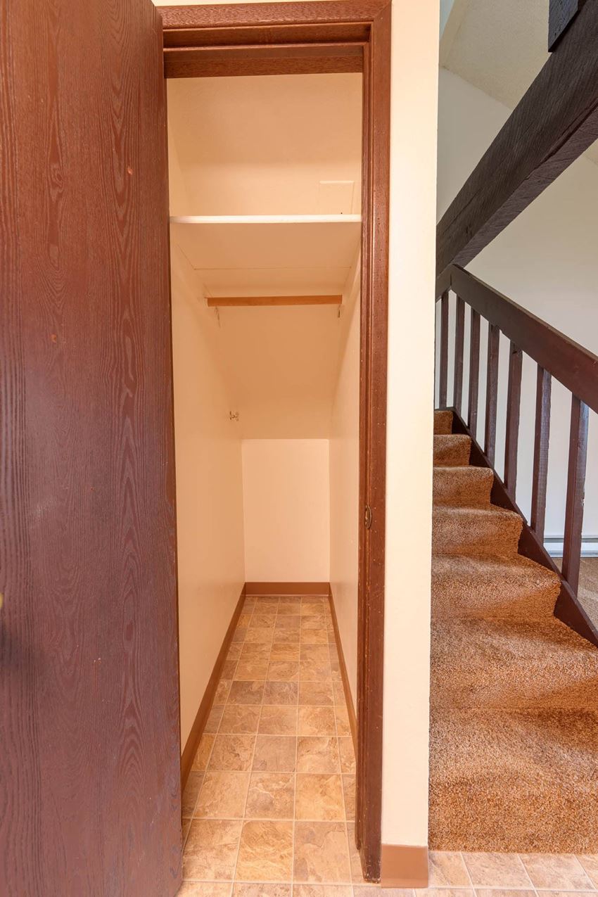 Staircase View Staircase View at Hogan Apartments, Spokane, WA, 99207 - Photo Gallery