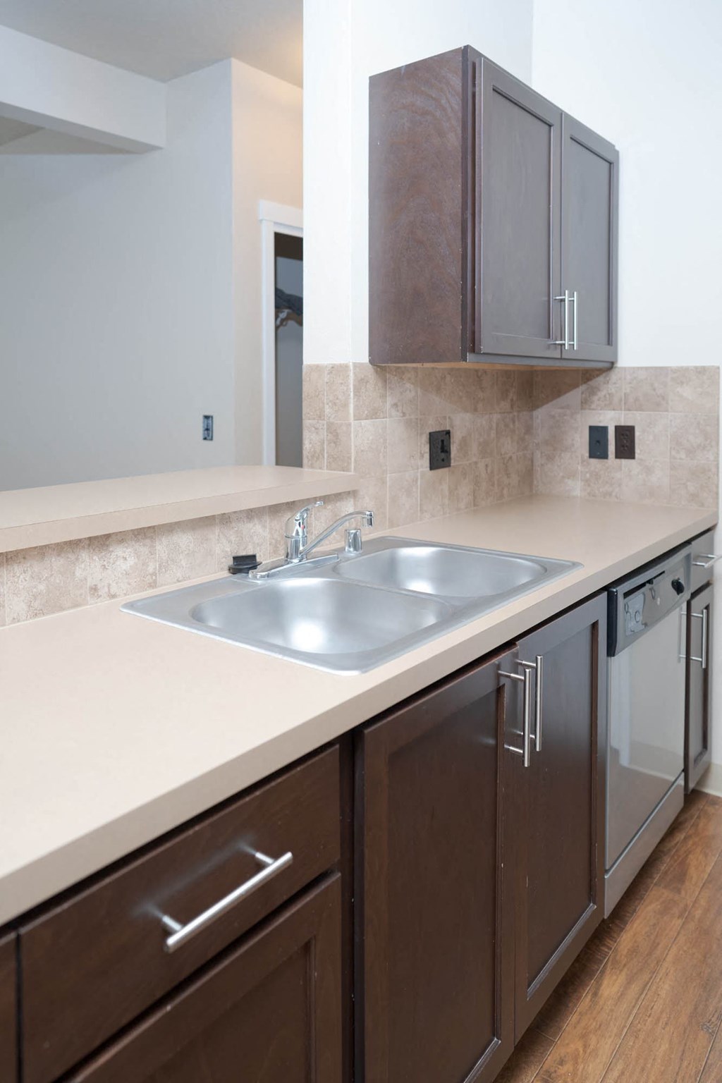 Kitchen Sink at Quadrangle 2 Apartments, Spokane, Washington