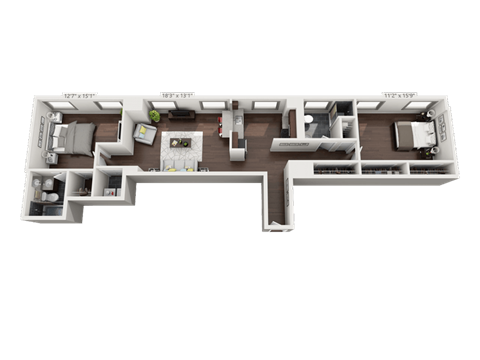 a floor plan of a house