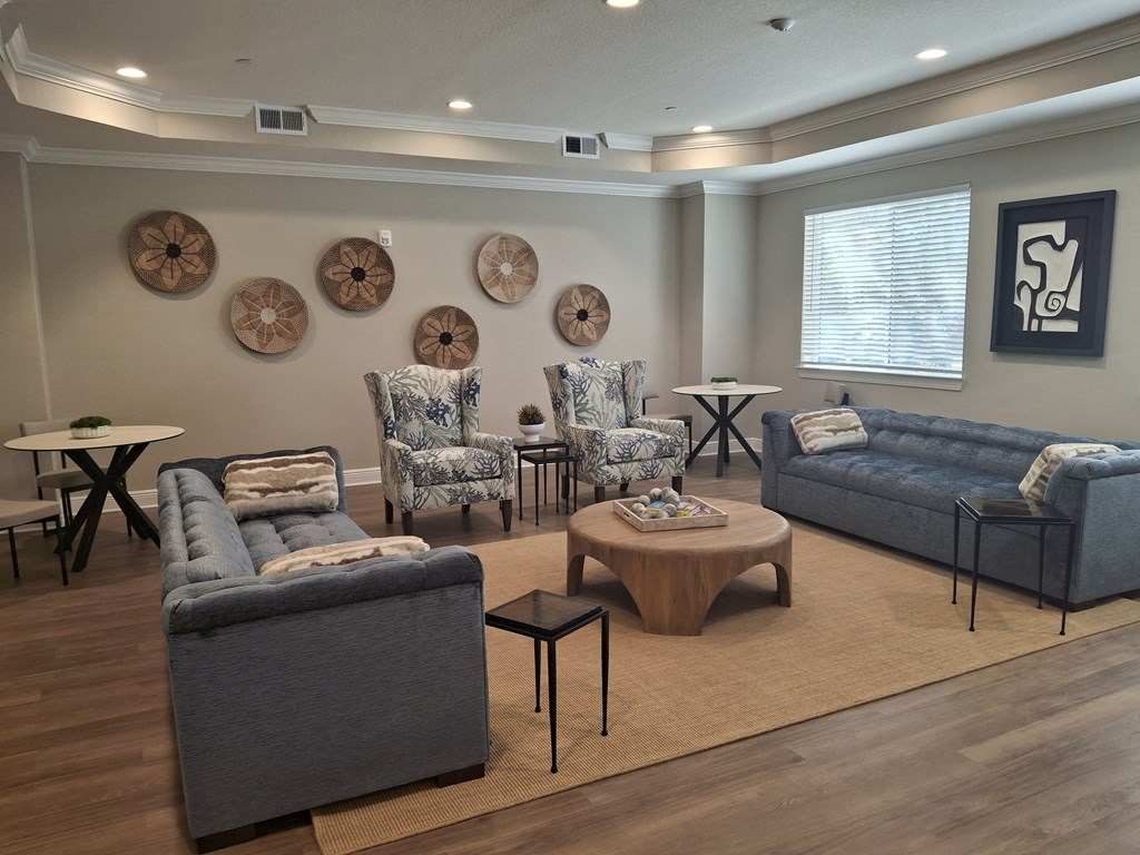 Lobby entrance community area at Madison Highlands 55+ Living community