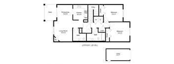 2 Bed - 1.5 Bath A