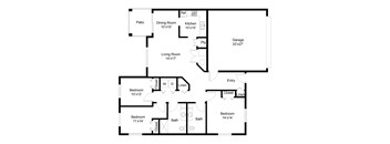 3 Bed - 1.5 Bath
