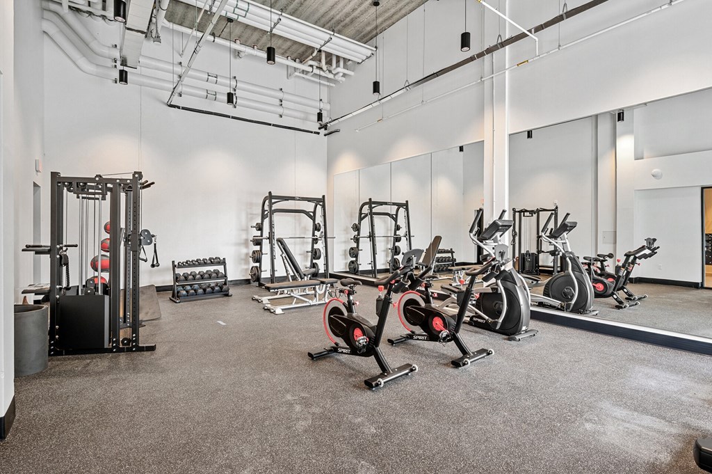Fitness Room at the Miro apartments