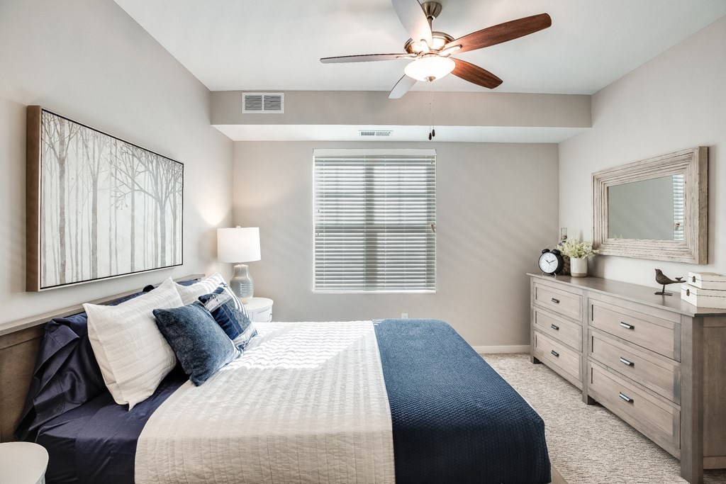 Bedroom, Senior Apartment, Senior living, Maplewood, White Bear Lake, Saint Paul, Frost English Silver