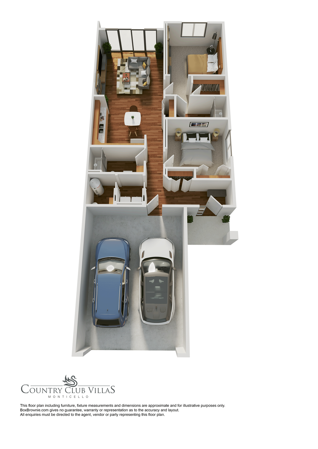 Interior view, duplex