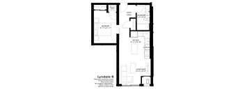 floor plan of the first level of a small house