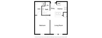 1 Bed - 1 Bath