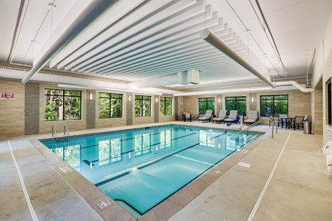 Pool, indoor, Senior Apartment, Senior living, Maplewood, White Bear Lake, Saint Paul, Frost English Silver