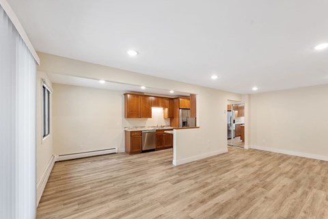 Open concept living at Santa Vera Apartments in Chanhassen, Minnesota.