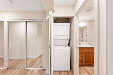 In-Unit laundry at Santa Vera Apartments in Chanhassen, Minnesota.
