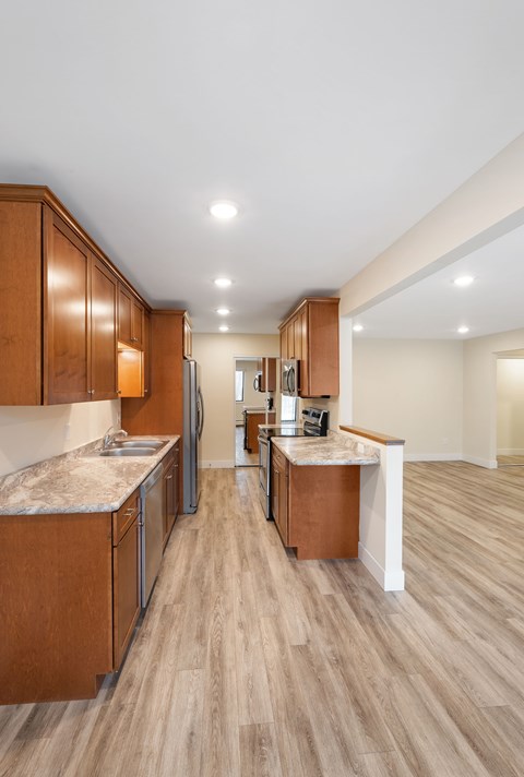 Open concept living at Santa Vera Apartments in Chanhassen, Minnesota.