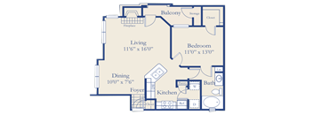 A blueprint of a house layout with labeled rooms and dimensions.