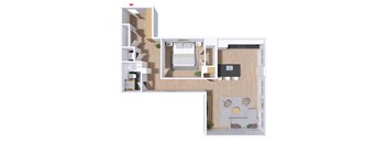 a floor plan of a two bedroom apartment