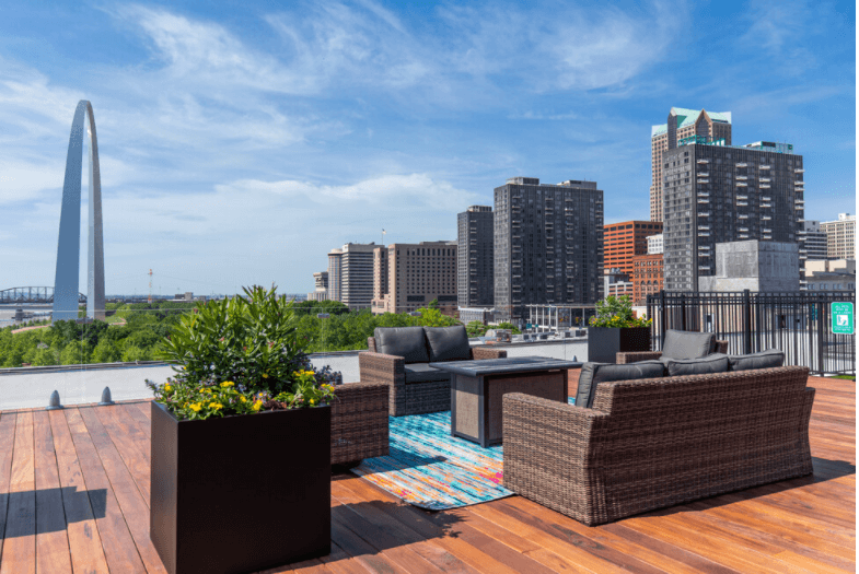 Poolside Lounge at Greeley Lofts, Missouri, 63102