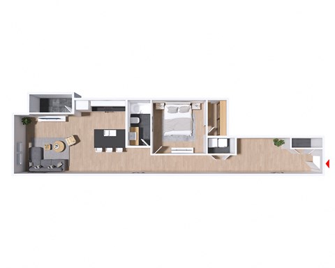 a floor plan of a small apartment