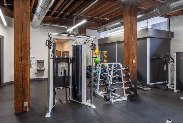 Two Level Fitness Center at Greeley Lofts, St. Louis