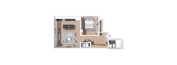 bedroom floor plan an in 2d