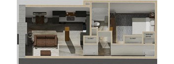 Peper Lofts - Residential_Unit E - Bridge Facing