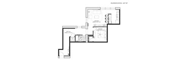 A drawing of a floor plan for Wilkinson School - Unit 307.
