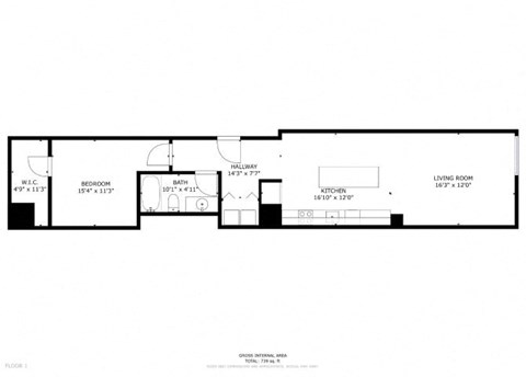 208 Floor Plan at Greeley Lofts, St. Louis, Missouri