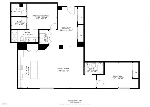 504 Floor Plan at Greeley Lofts, St. Louis, MO, 63102