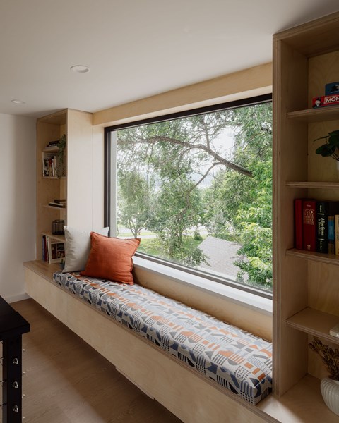 Bookcase Living Common Area