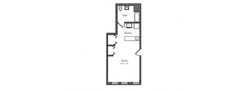 Studio floor plan