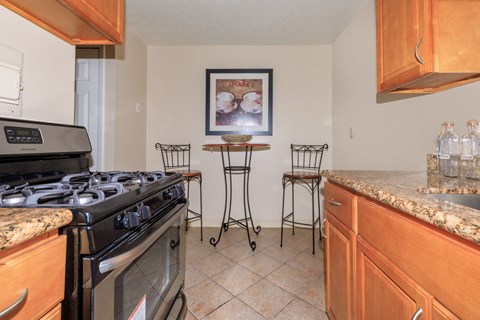 standard unit with stainless steel appliances  at Parkview Apartments, Ohio