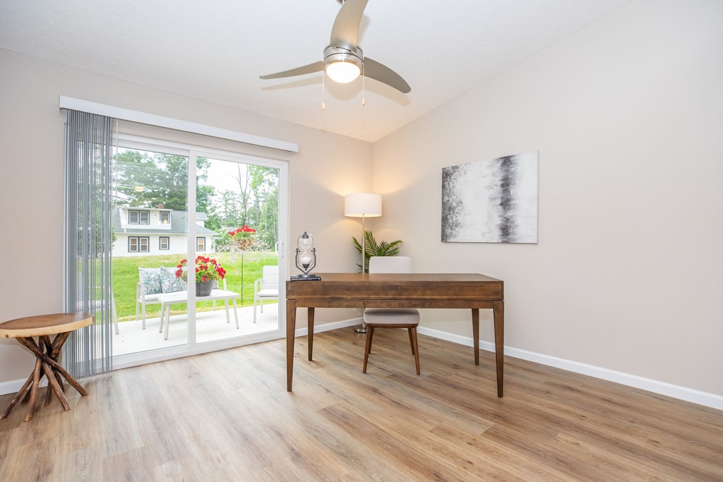 Den/ Office with access to private back patio