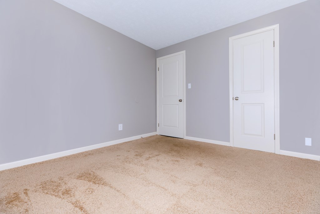 carpeted second bedroom  at 444 Park Apartments, Richmond Heights, OH, 44143