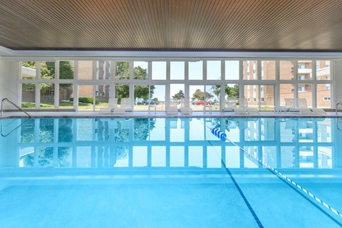 Indoor Pool View at Parkview Apartments, Richmond Heights