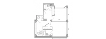 1641 Floor Plan at East 4th Street, Cleveland