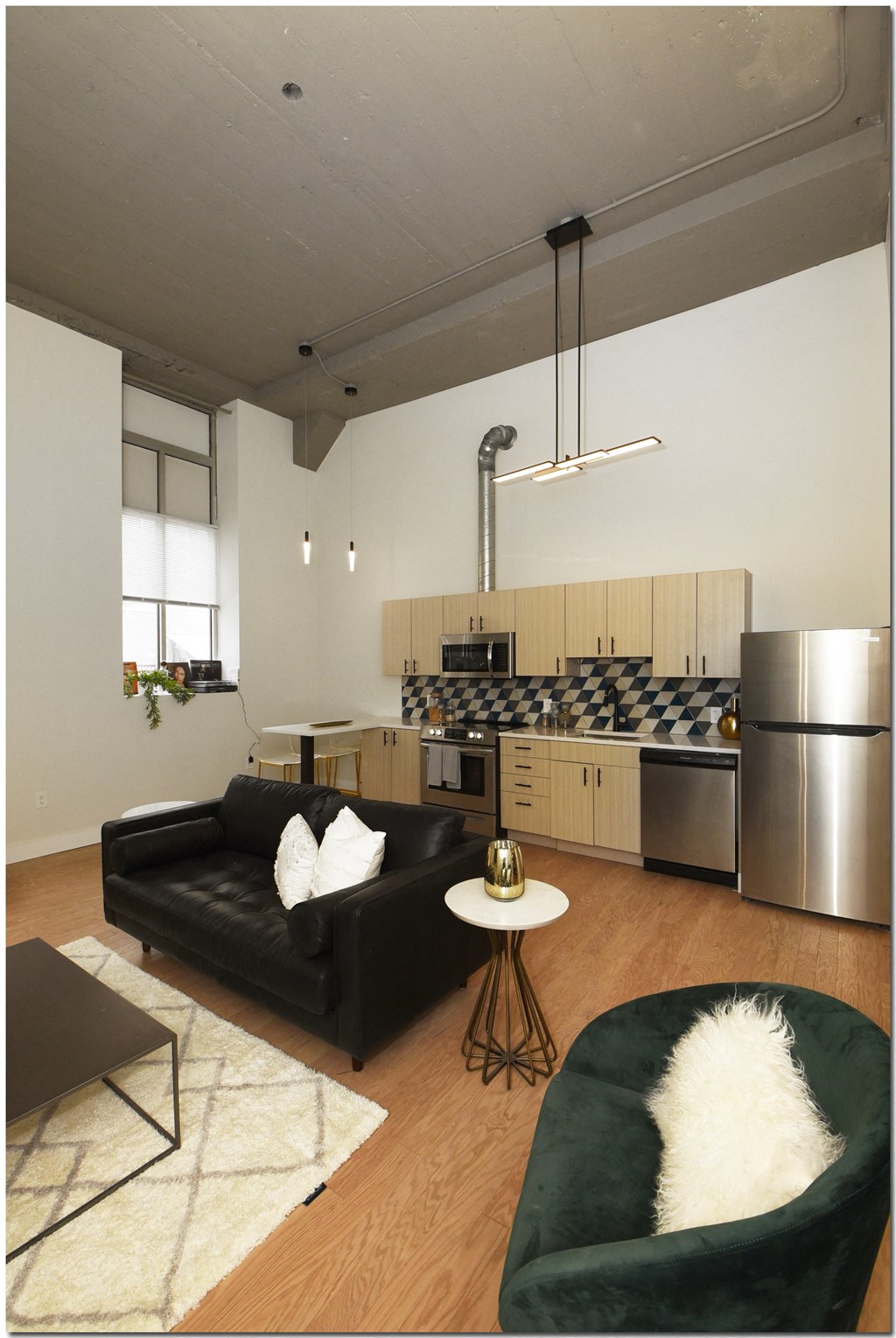 Kitchen/Living area at Cleveland State Apartments