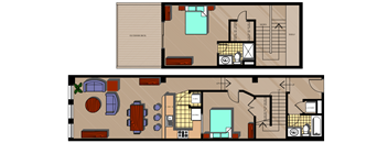 the floor plan of a house with roommates