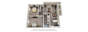 2 Bedroom Floor Plan