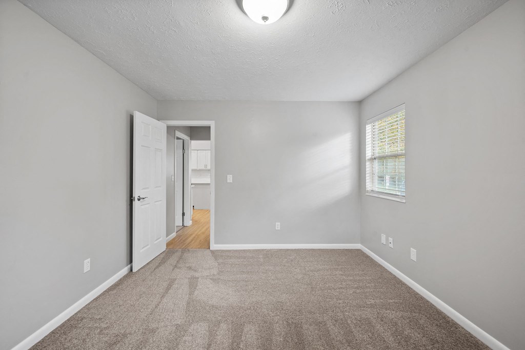 bedroom with windows