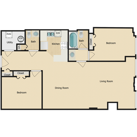 the loft floor plan  the paramount 353 sq ft