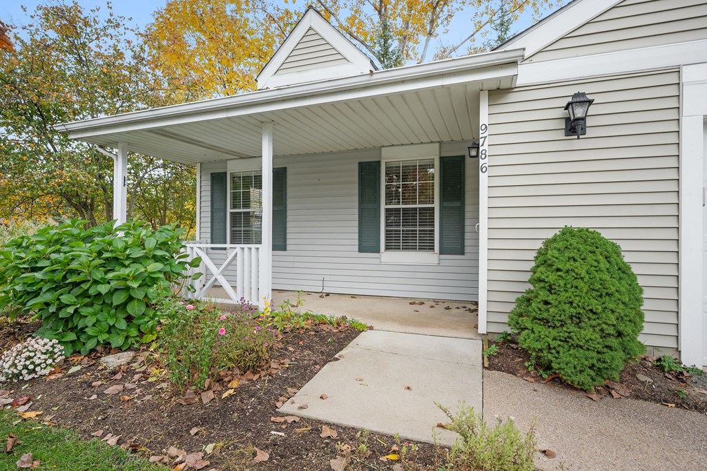 Apartment with a front porch