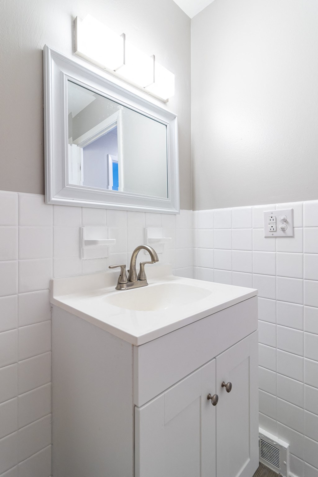 Upgraded bathroom vanity