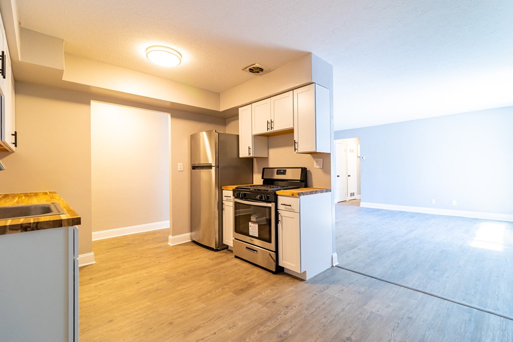 Overlook of upgraded kitchen