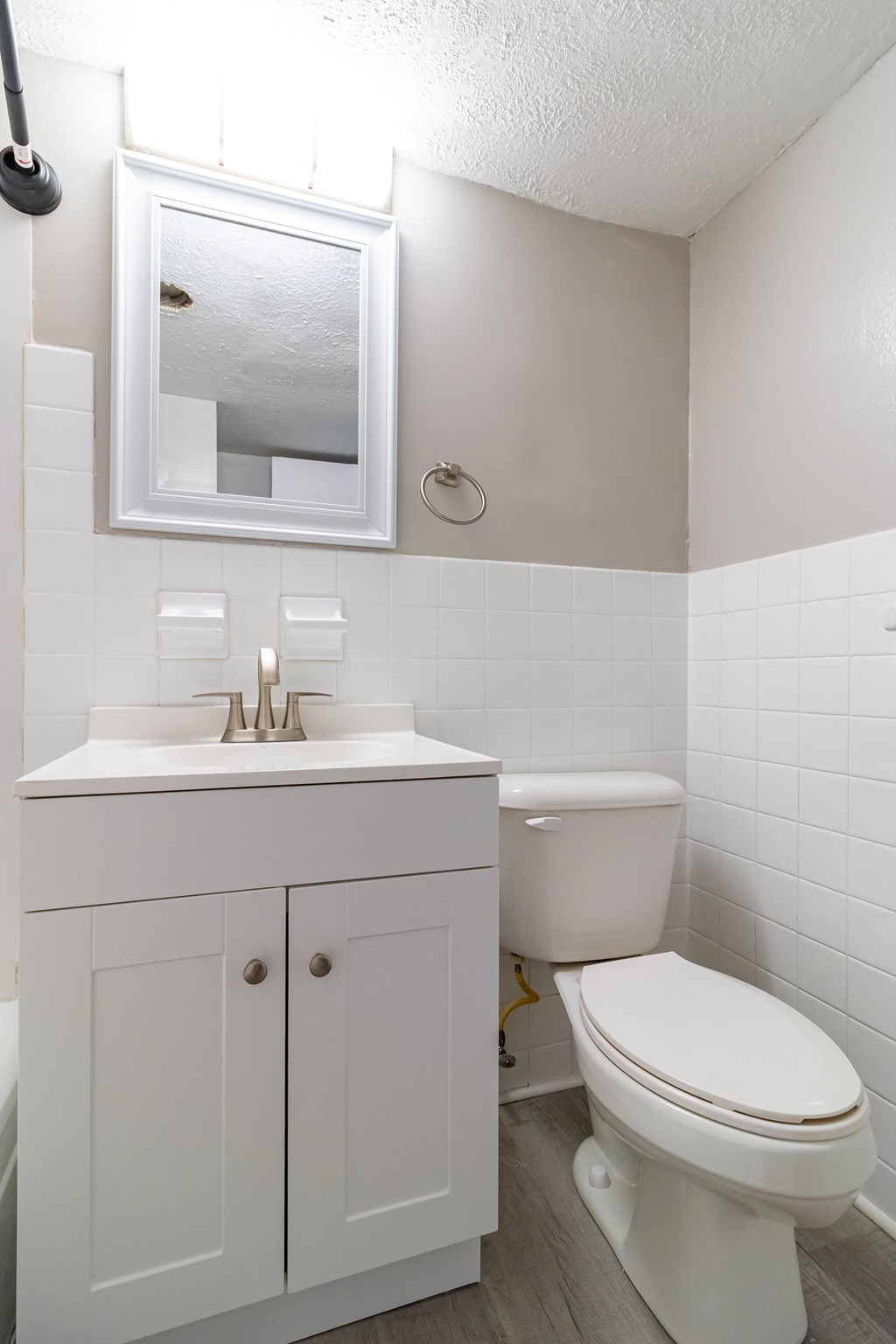 a small bathroom with a toilet and a sink