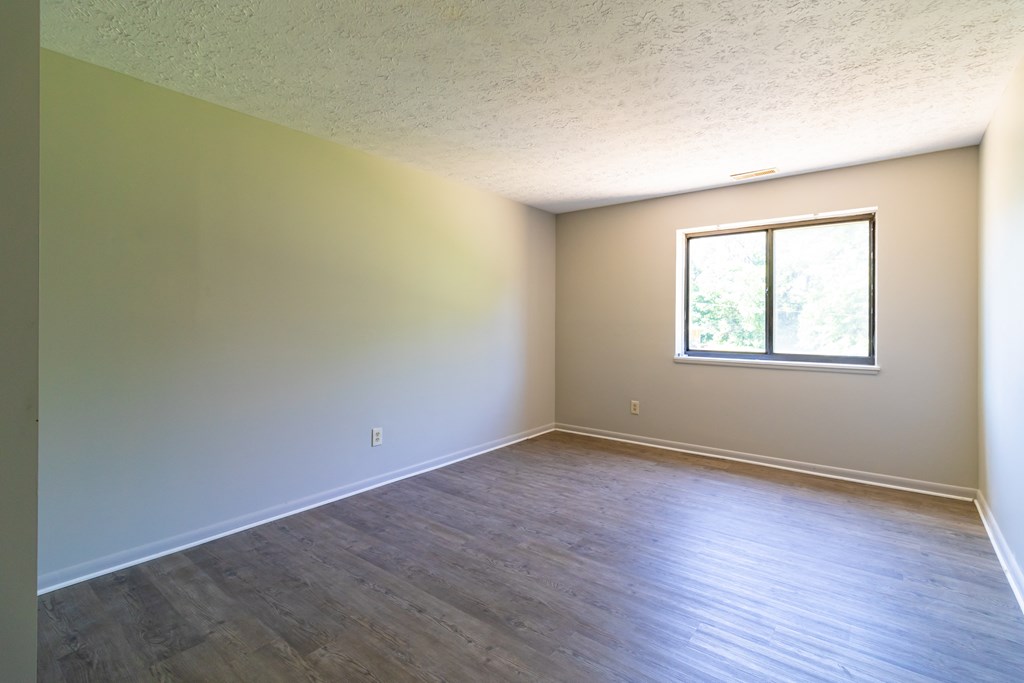 Living room with vinyl plank flooring