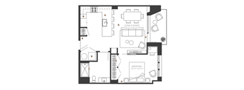 bedroom floor plan an in 2d